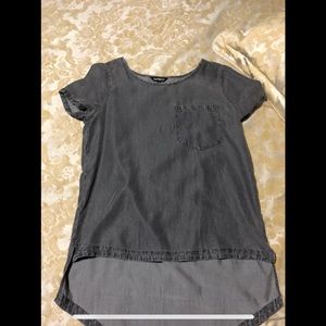 Express short sleeve high-low shirt